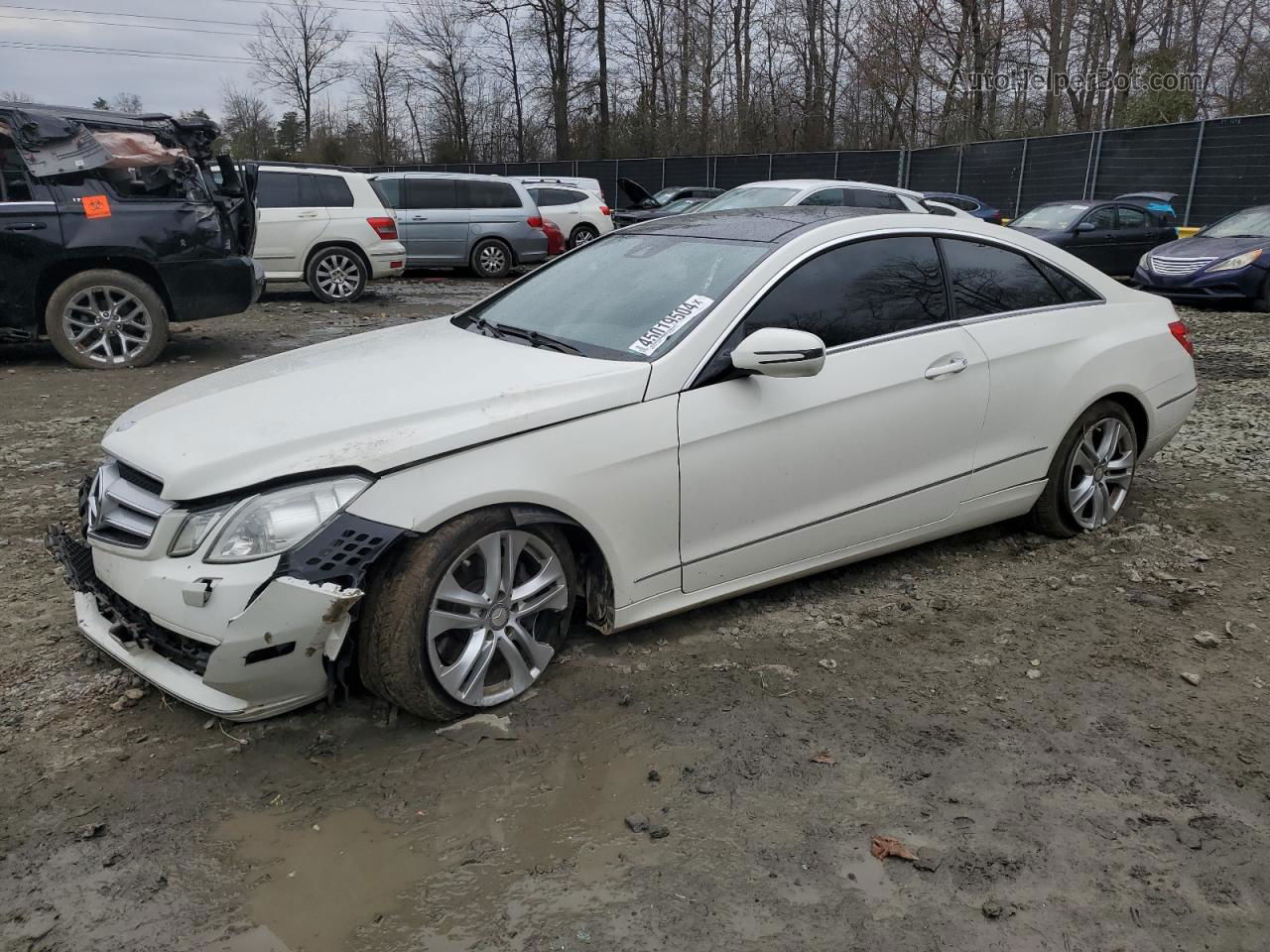 2010 Mercedes-benz E 350 White vin: WDDKJ5GB1AF003228