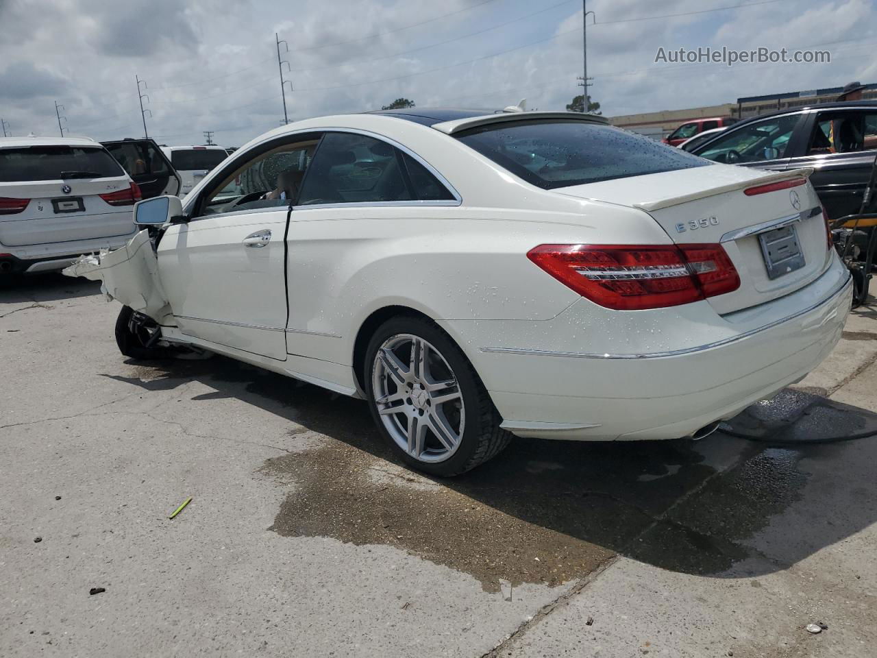 2010 Mercedes-benz E 350 White vin: WDDKJ5GB1AF047424