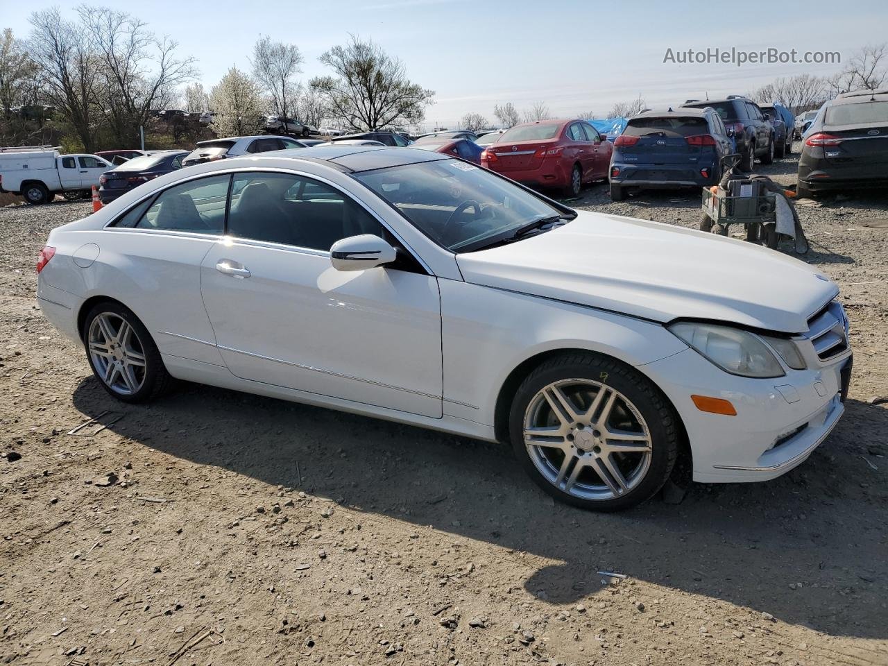 2010 Mercedes-benz E 350 White vin: WDDKJ5GB4AF028236