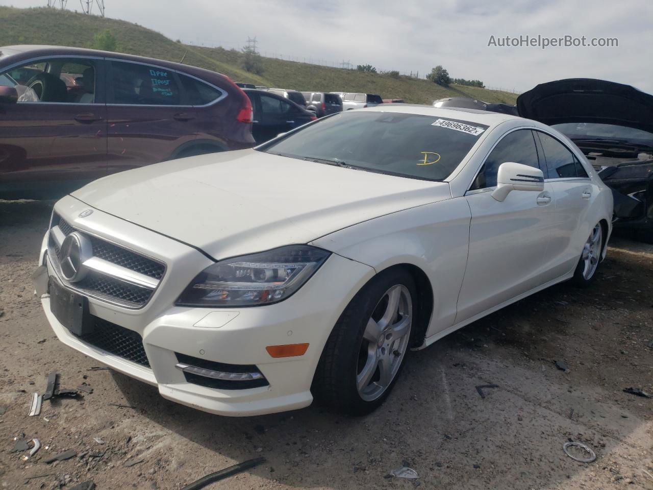 2014 Mercedes-benz Cls 550 4matic Белый vin: WDDLJ9BB6EA093353