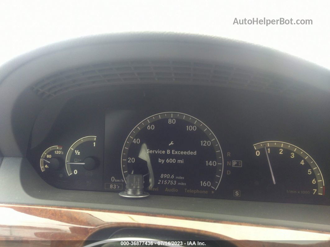 2008 Mercedes-benz S-class 5.5l V8 Светло-синий vin: WDDNG71X08A156198