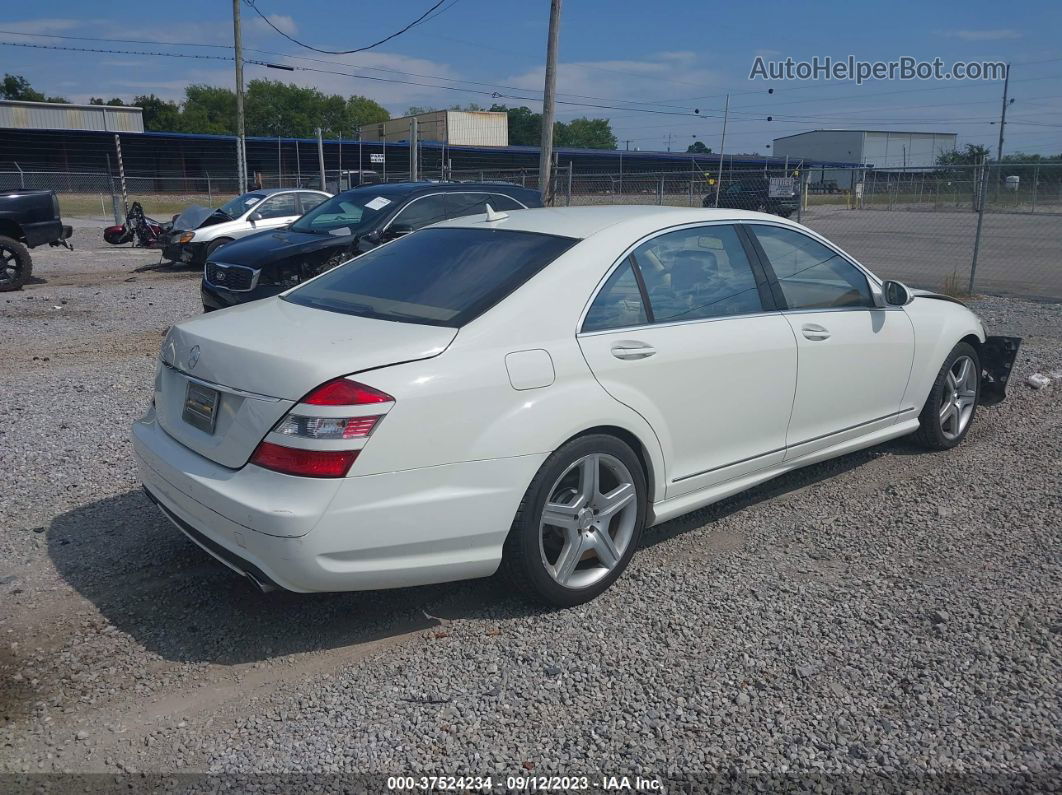 2008 Mercedes-benz S-class 5.5l V8 White vin: WDDNG71X08A177018