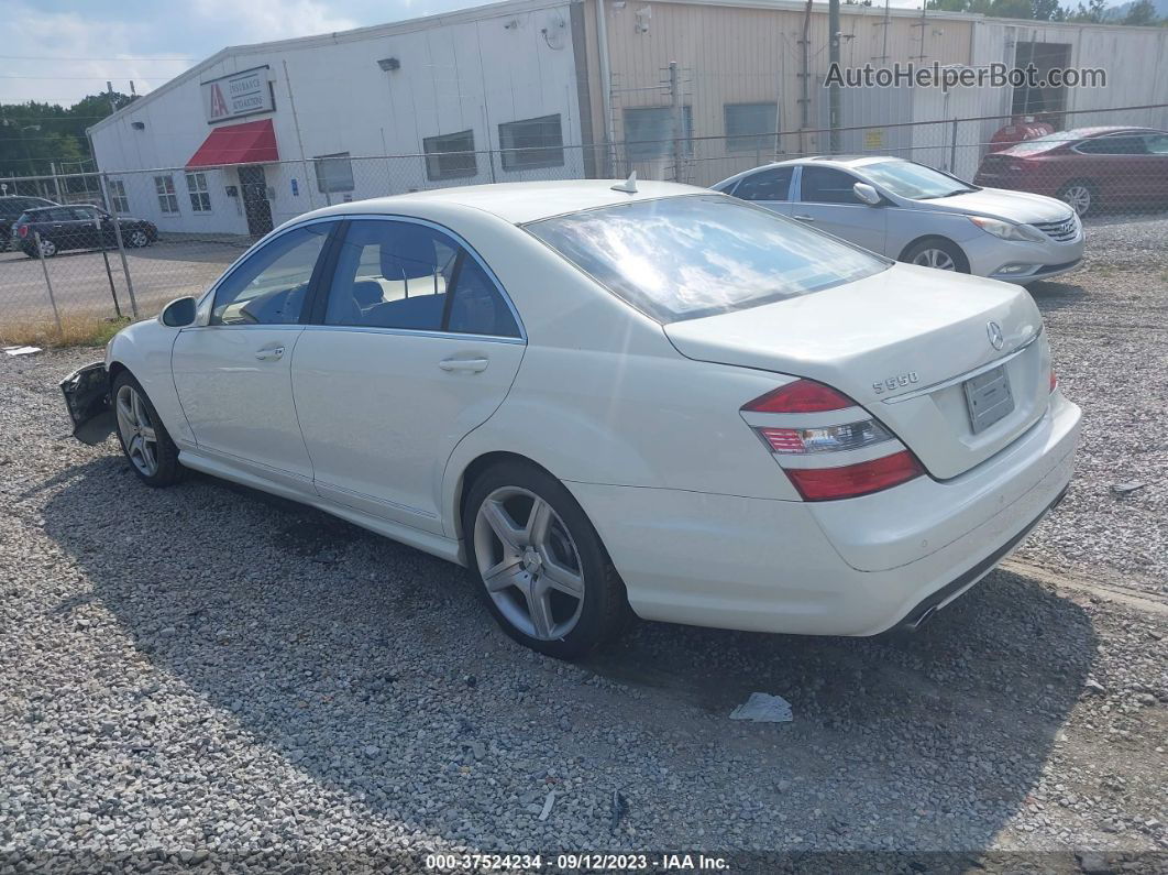 2008 Mercedes-benz S-class 5.5l V8 White vin: WDDNG71X08A177018