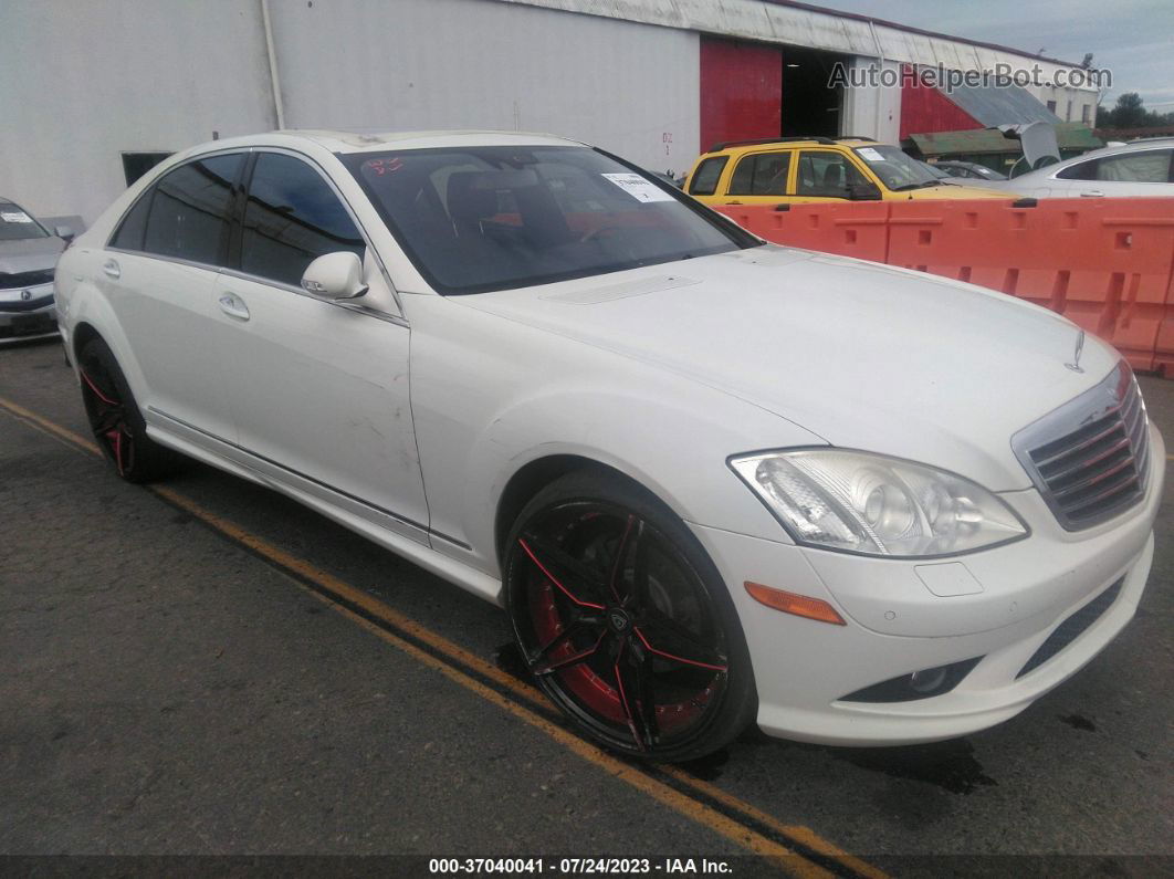 2008 Mercedes-benz S-class 5.5l V8 White vin: WDDNG71X48A233025