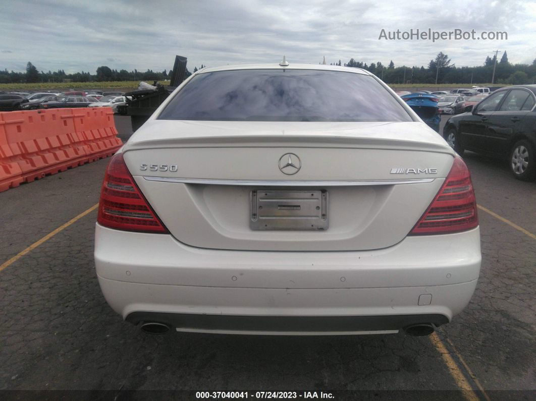 2008 Mercedes-benz S-class 5.5l V8 White vin: WDDNG71X48A233025