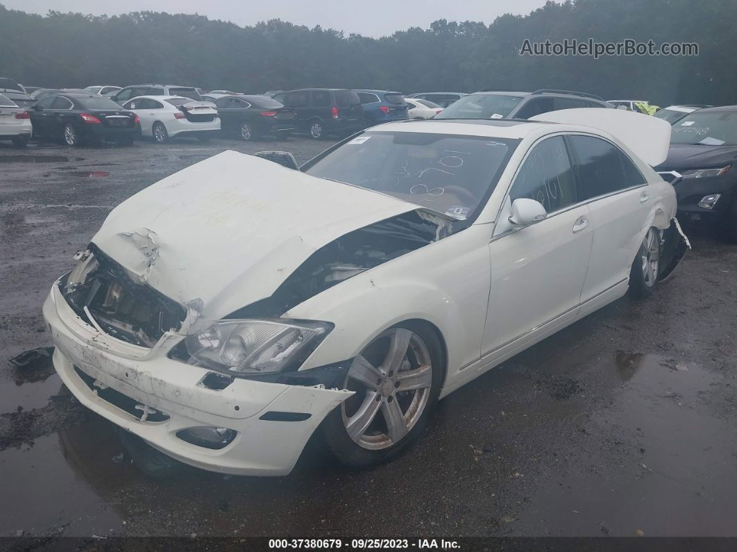 2008 Mercedes-benz S-class 5.5l V8 White vin: WDDNG86X18A222286