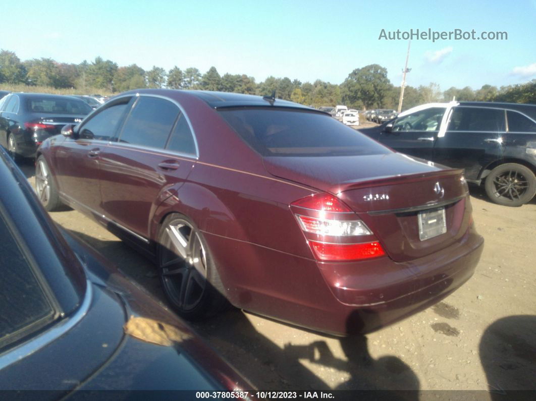 2008 Mercedes-benz S-class 5.5l V8 Burgundy vin: WDDNG86X98A149653