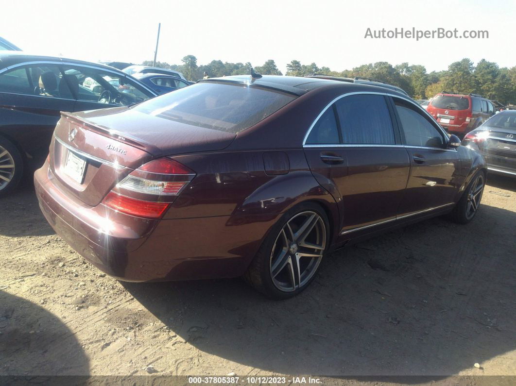 2008 Mercedes-benz S-class 5.5l V8 Burgundy vin: WDDNG86X98A149653