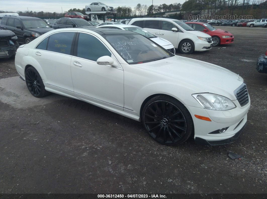 2008 Mercedes-benz S 550 4matic Белый vin: WDDNG86XX8A208466