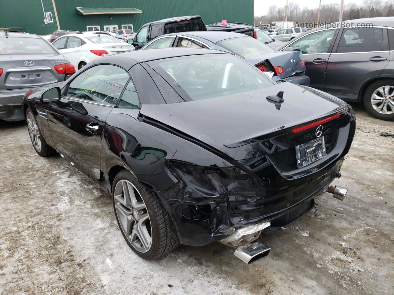 2013 Mercedes-benz Slk 250 Black vin: WDDPK4HA9DF065886