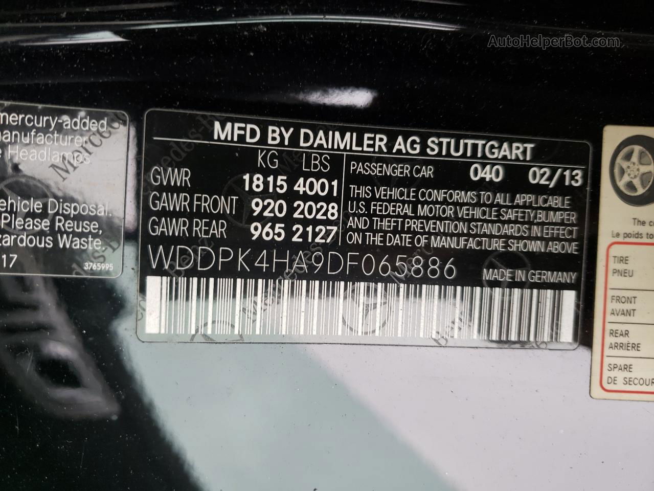 2013 Mercedes-benz Slk 250 Black vin: WDDPK4HA9DF065886