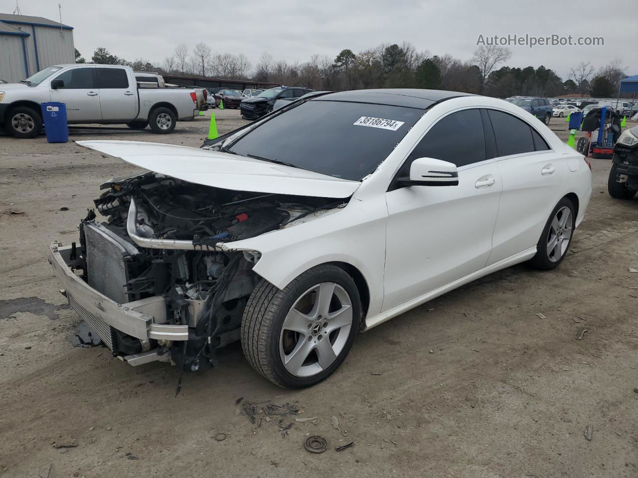 2019 Mercedes-benz Cla 250 White vin: WDDSJ4EB0KN701284