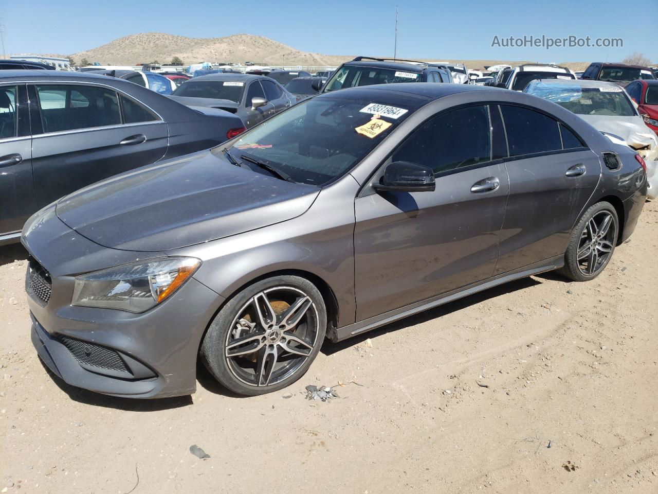 2019 Mercedes-benz Cla 250 Gray vin: WDDSJ4EB0KN751229