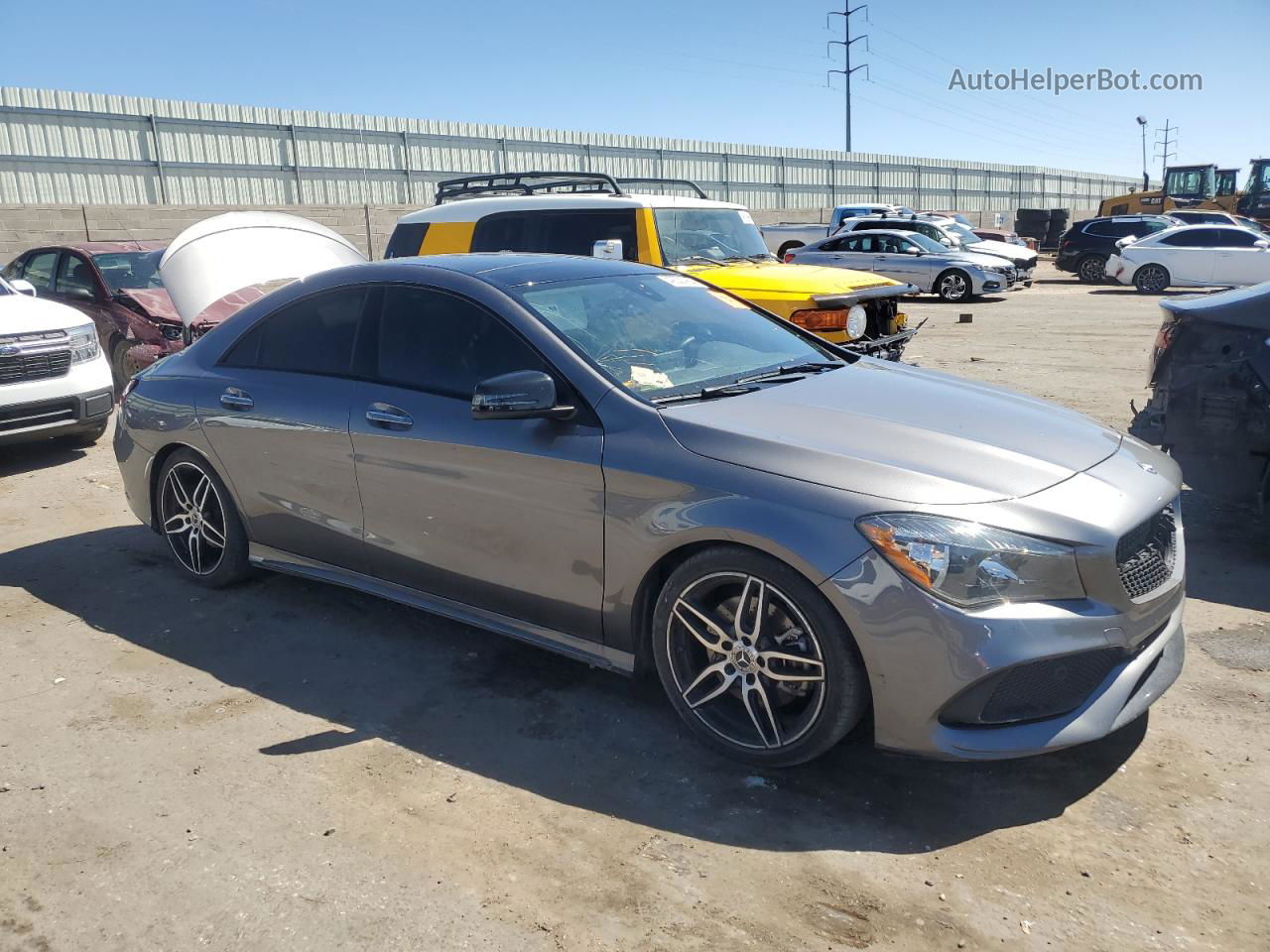 2019 Mercedes-benz Cla 250 Gray vin: WDDSJ4EB0KN751229