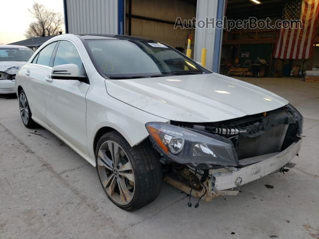 2018 Mercedes-benz Cla 250 White vin: WDDSJ4EB1JN556819