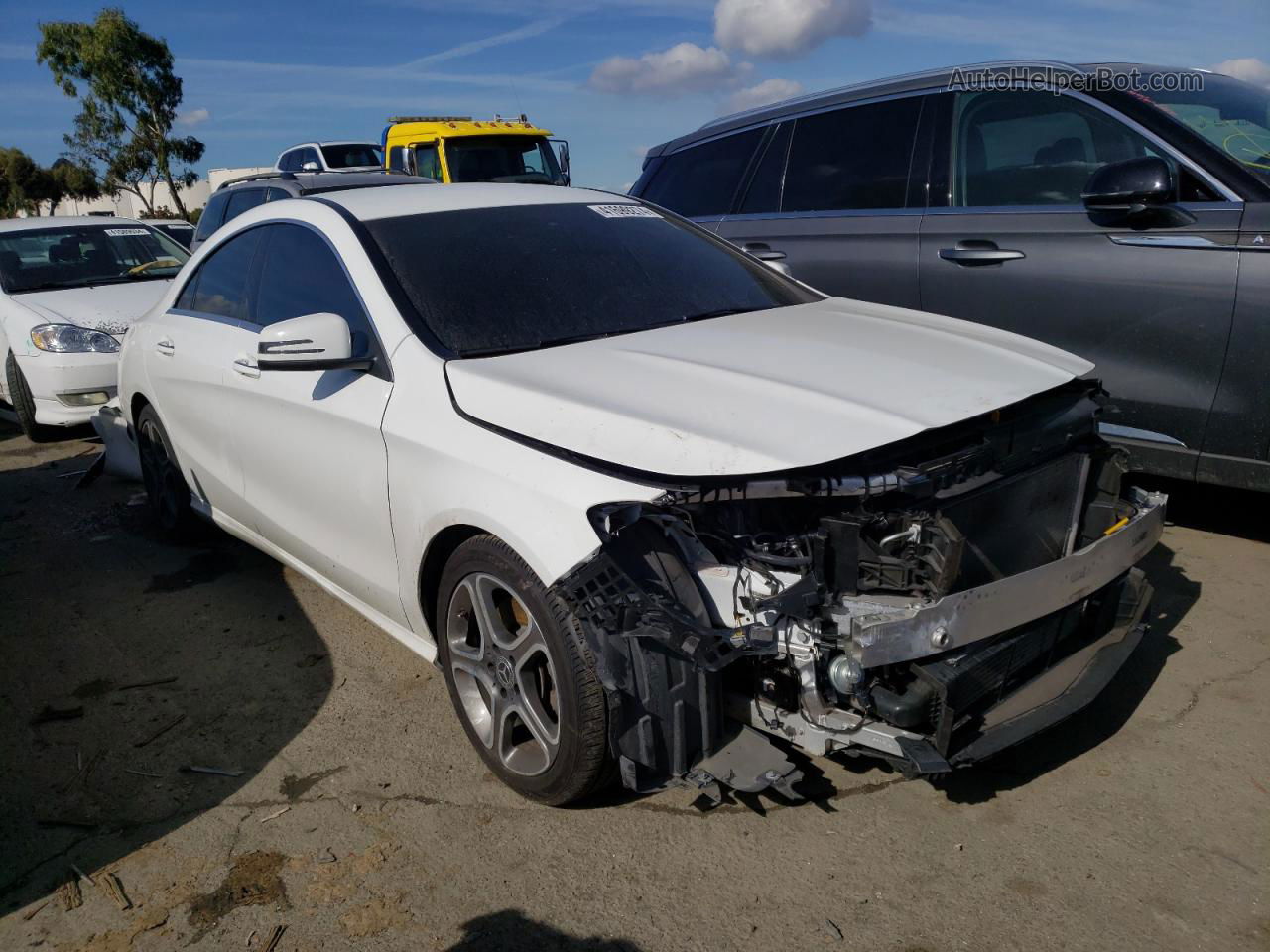 2019 Mercedes-benz Cla 250 White vin: WDDSJ4EB1KN722080