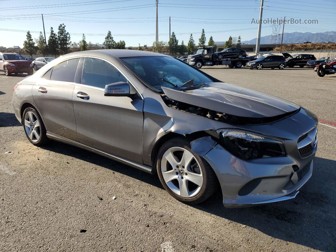 2019 Mercedes-benz Cla 250 Gray vin: WDDSJ4EB3KN739897