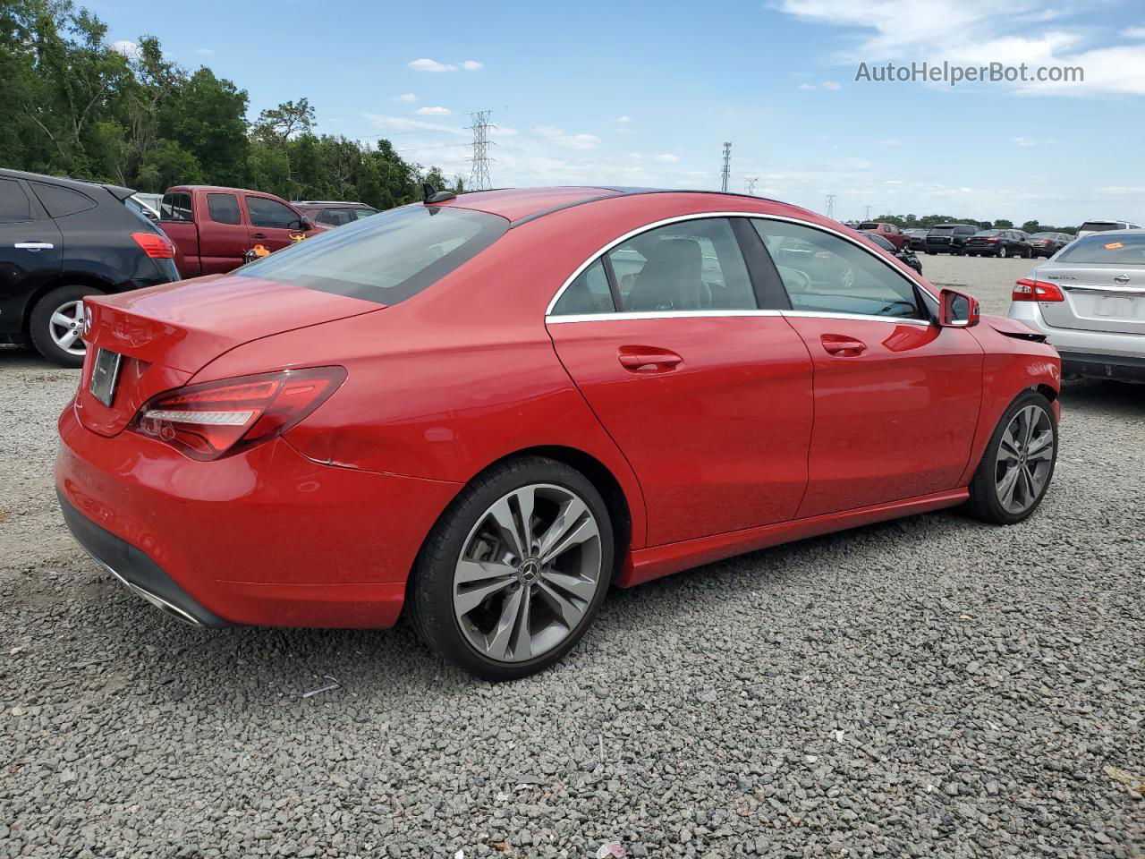 2019 Mercedes-benz Cla 250 Red vin: WDDSJ4EB3KN745067