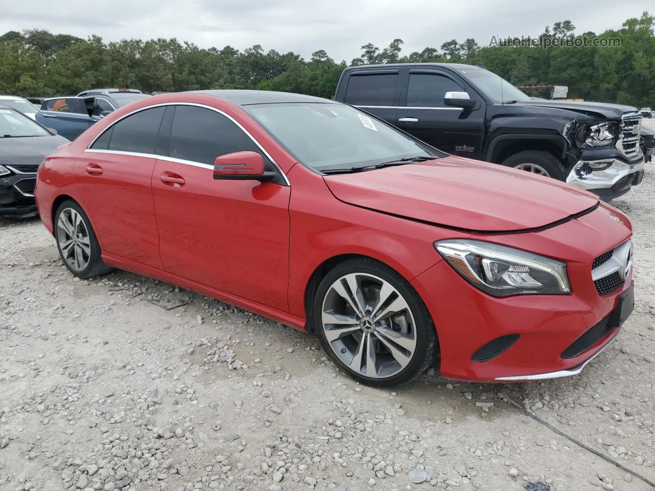 2019 Mercedes-benz Cla 250 Красный vin: WDDSJ4EB4KN707072