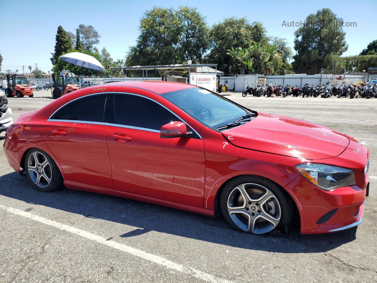 2019 Mercedes-benz Cla 250 Красный vin: WDDSJ4EB5KN742543