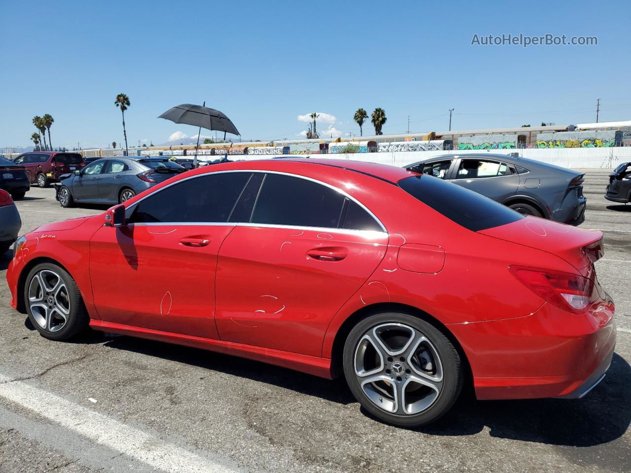 2019 Mercedes-benz Cla 250 Красный vin: WDDSJ4EB5KN742543