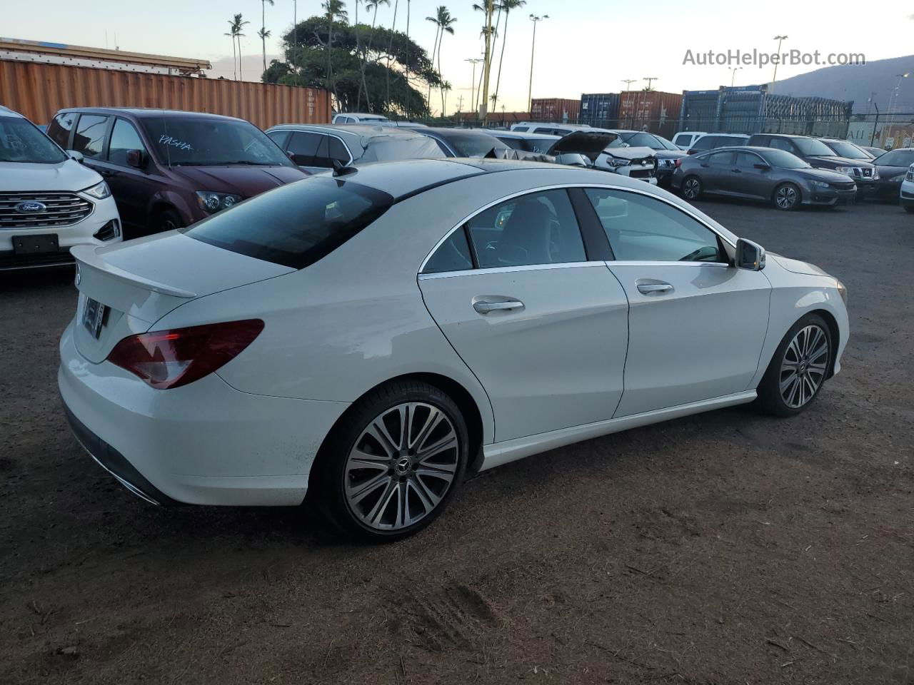 2019 Mercedes-benz Cla 250 White vin: WDDSJ4EB6KN717313