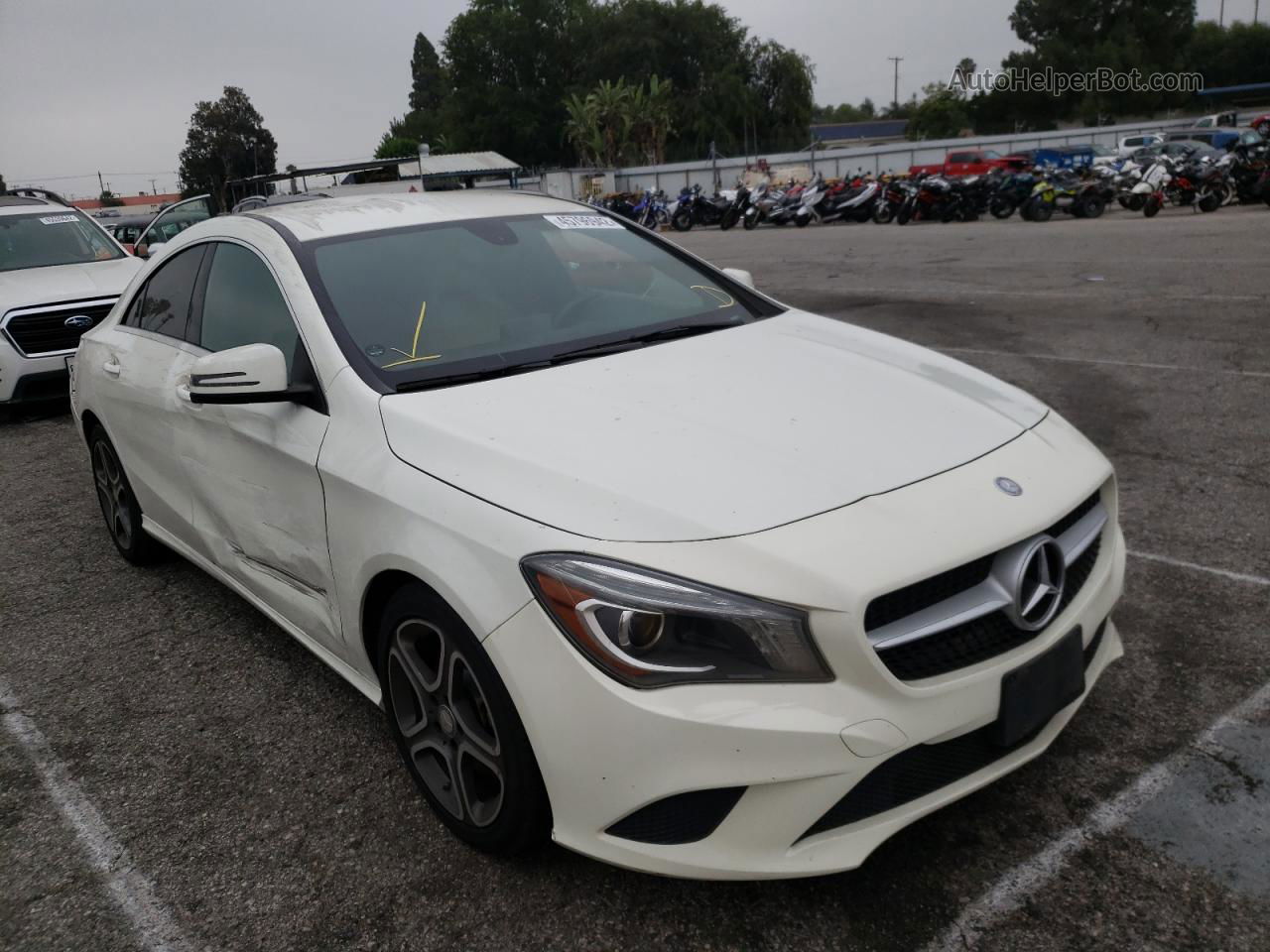 2014 Mercedes-benz Cla 250 White vin: WDDSJ4EB7EN156592