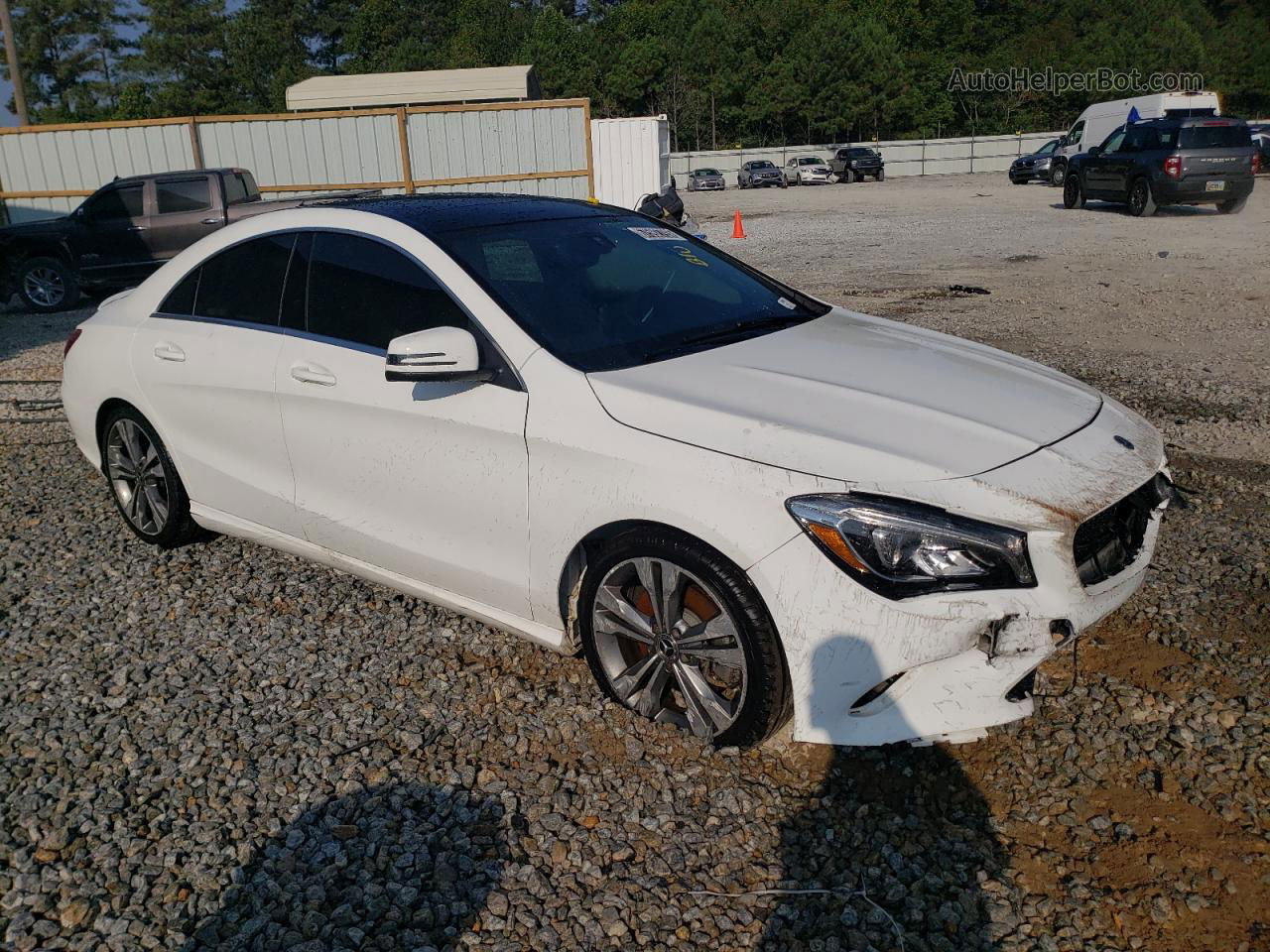 2019 Mercedes-benz Cla 250 White vin: WDDSJ4EB7KN767766