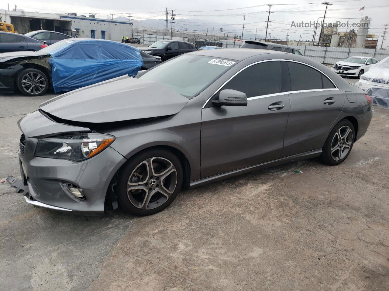 2019 Mercedes-benz Cla 250 Gray vin: WDDSJ4EB7KN772675