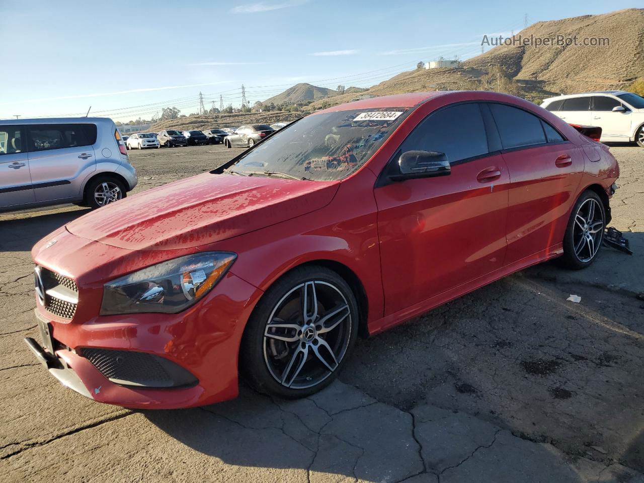 2019 Mercedes-benz Cla 250 Красный vin: WDDSJ4EB8KN737286