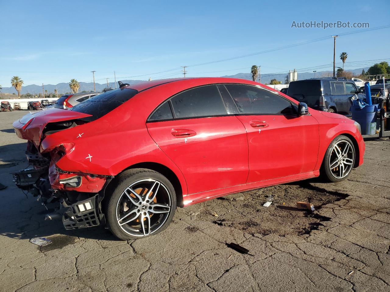 2019 Mercedes-benz Cla 250 Красный vin: WDDSJ4EB8KN737286