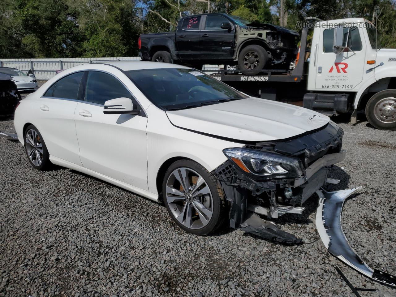 2019 Mercedes-benz Cla 250 White vin: WDDSJ4EB8KN752175