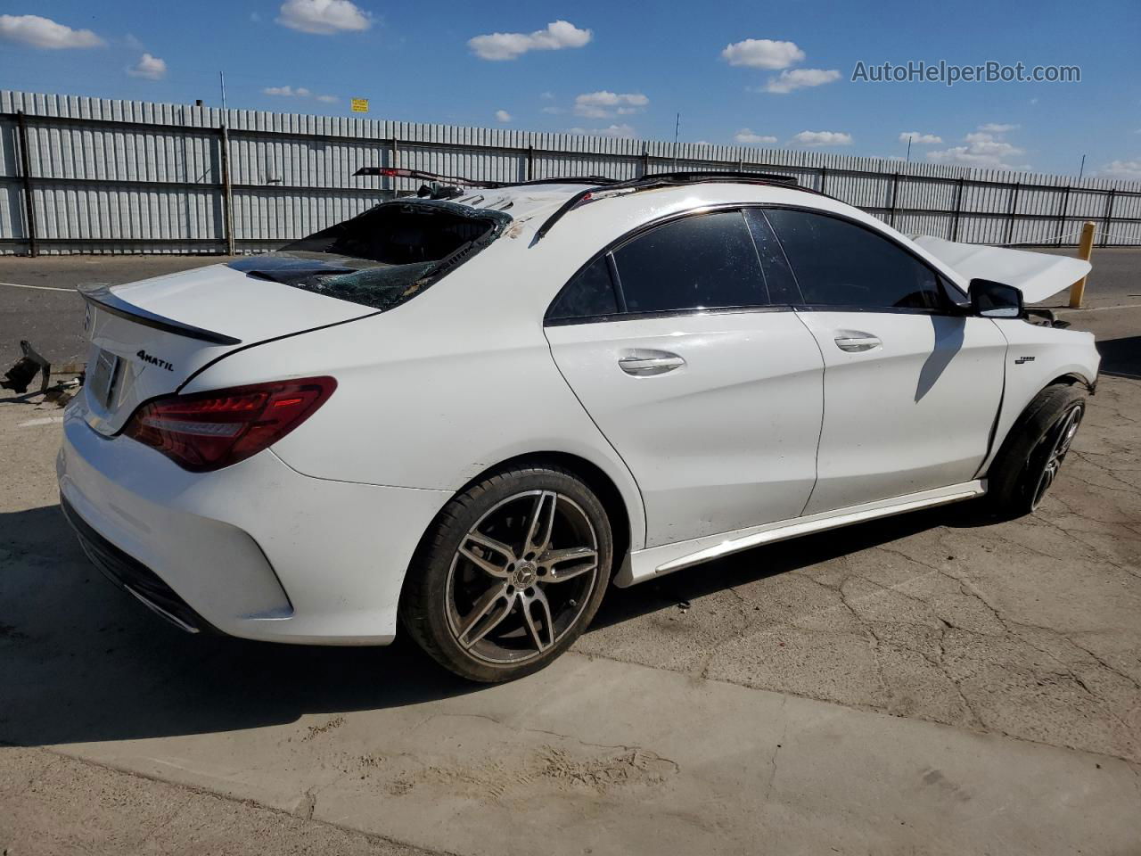 2019 Mercedes-benz Cla 250 White vin: WDDSJ4EB9KN703907