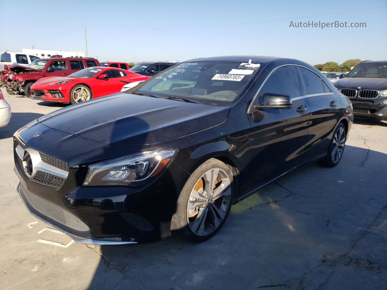 2019 Mercedes-benz Cla 250 Black vin: WDDSJ4EB9KN740360