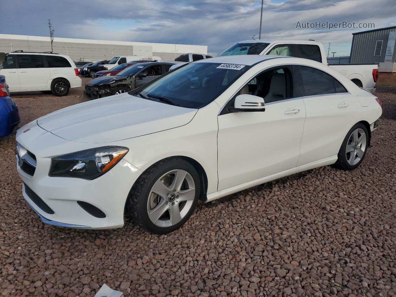 2019 Mercedes-benz Cla 250 White vin: WDDSJ4EBXKN762755