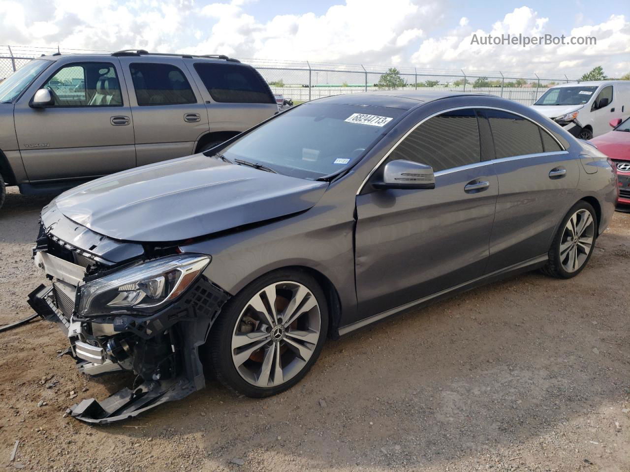 2019 Mercedes-benz Cla 250 Gray vin: WDDSJ4EBXKN769012