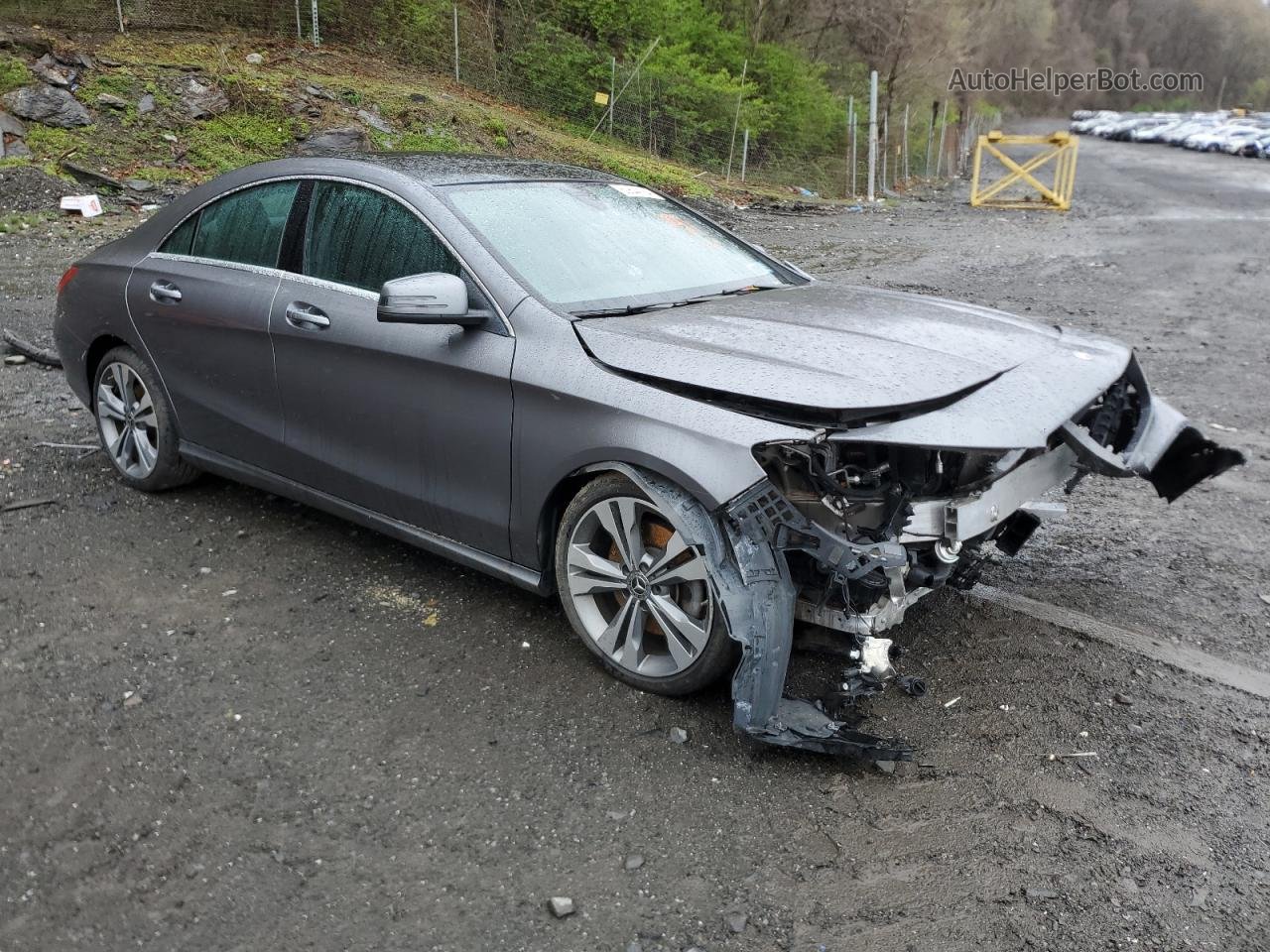 2019 Mercedes-benz Cla 250 4matic Gray vin: WDDSJ4GB0KN715831