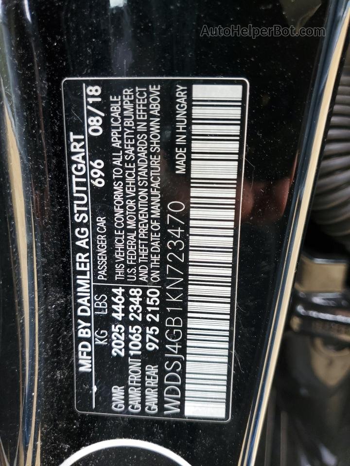 2019 Mercedes-benz Cla 250 4matic Черный vin: WDDSJ4GB1KN723470