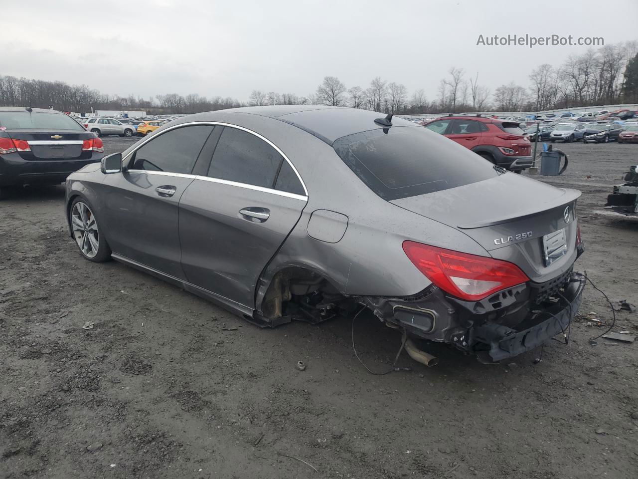 2019 Mercedes-benz Cla 250 4matic Gray vin: WDDSJ4GB1KN728393