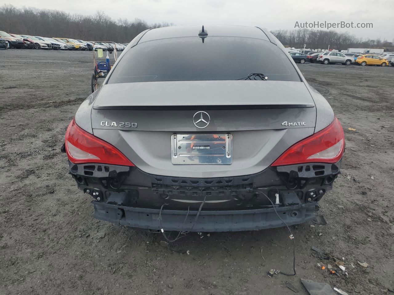 2019 Mercedes-benz Cla 250 4matic Gray vin: WDDSJ4GB1KN728393