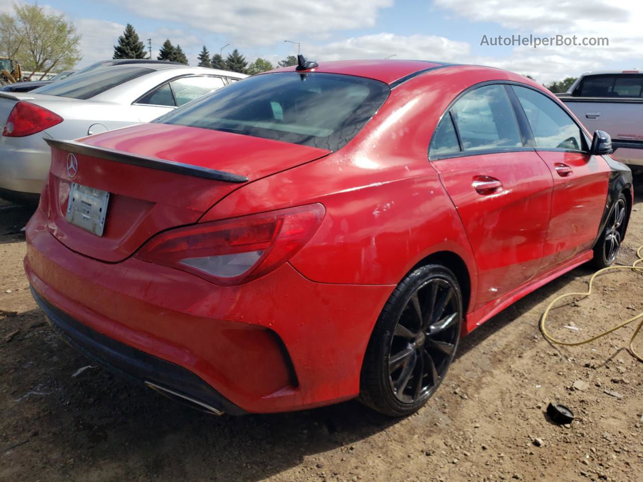 2019 Mercedes-benz Cla 250 4matic Red vin: WDDSJ4GB2KN749124