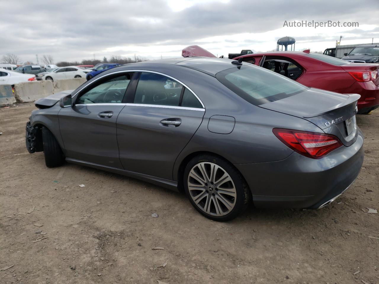 2019 Mercedes-benz Cla 250 4matic Gray vin: WDDSJ4GB3KN722241