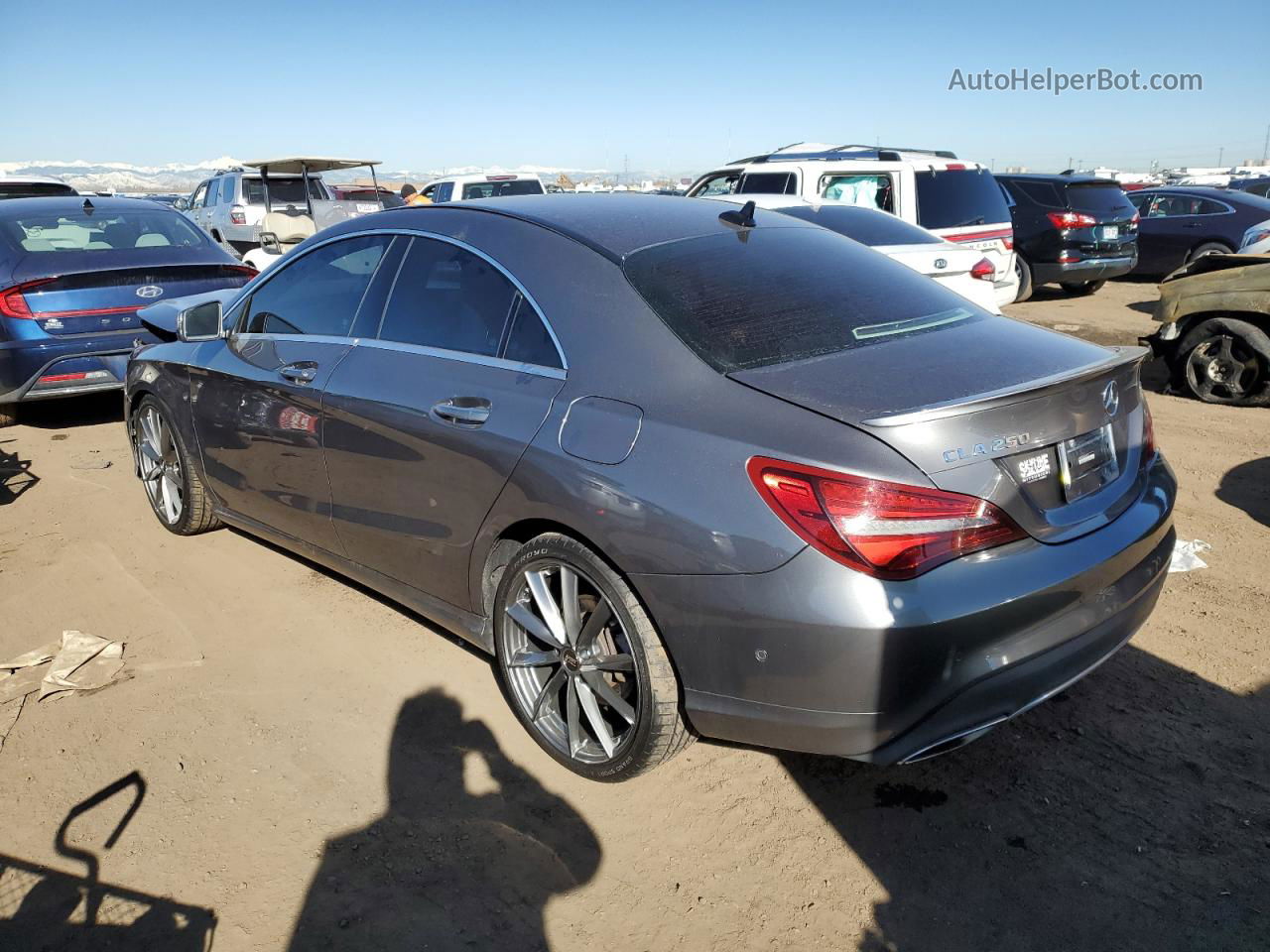 2019 Mercedes-benz Cla 250 4matic Серый vin: WDDSJ4GB4KN760772