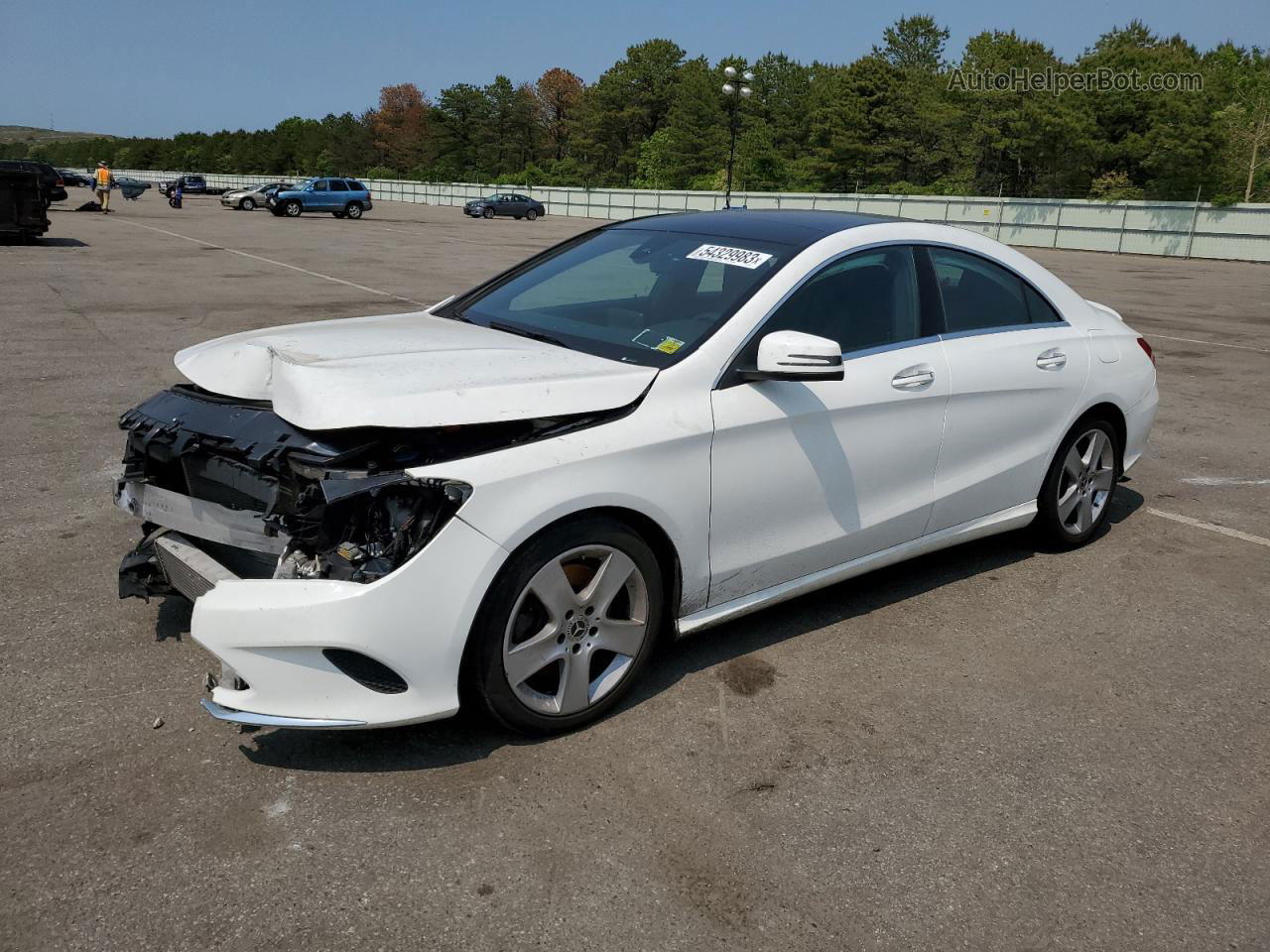 2019 Mercedes-benz Cla 250 4matic White vin: WDDSJ4GB5KN710236