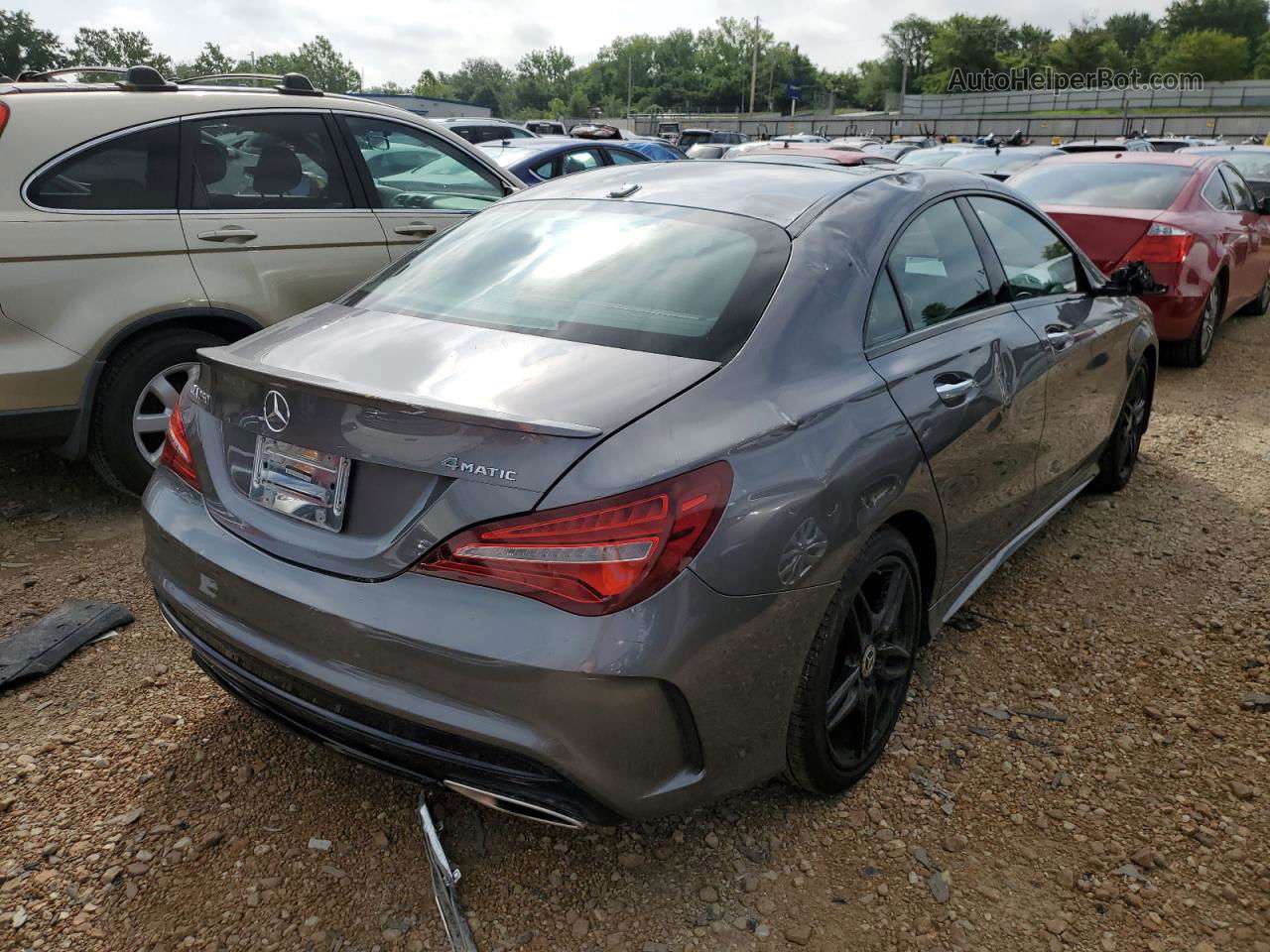 2019 Mercedes-benz Cla 250 4matic Gray vin: WDDSJ4GB6KN723514