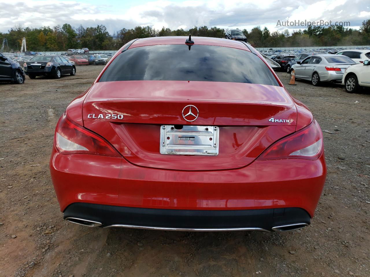 2019 Mercedes-benz Cla 250 4matic Red vin: WDDSJ4GB7KN767215