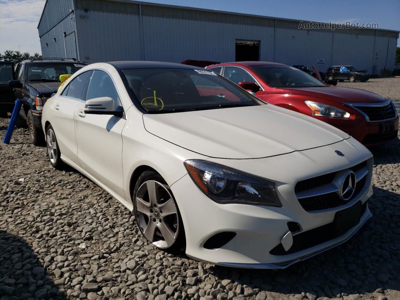 2018 Mercedes-benz Cla 250 4matic White vin: WDDSJ4GB8JN582184