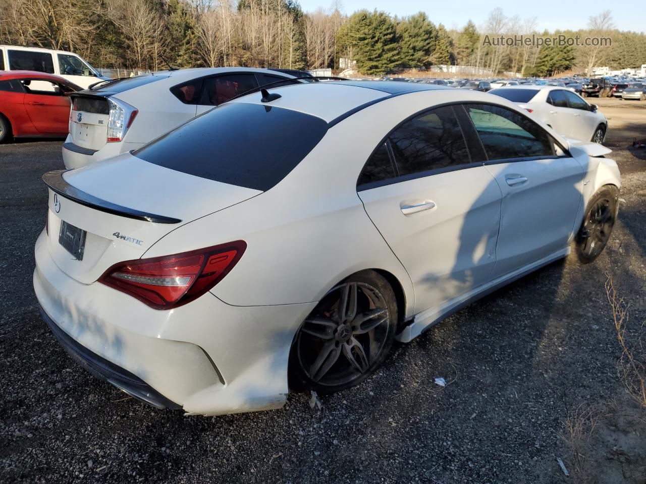 2019 Mercedes-benz Cla 250 4matic White vin: WDDSJ4GB8KN707234