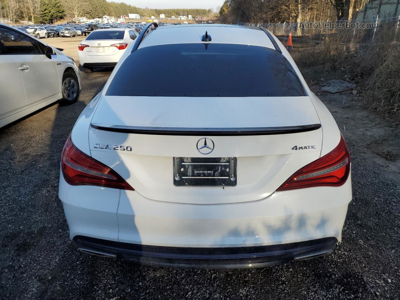 2019 Mercedes-benz Cla 250 4matic White vin: WDDSJ4GB8KN707234