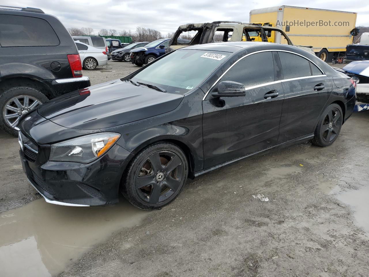 2019 Mercedes-benz Cla 250 4matic Black vin: WDDSJ4GBXKN699587